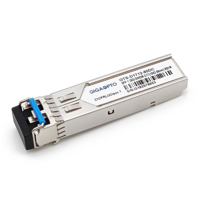 1,25Gbps SFP 80km C17~C61 1000BASE-DWDM 100GHz Moduł nadawczo-odbiorczy DOM SMF Duplex LC