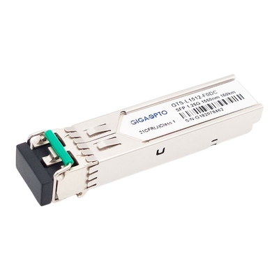 Optyczny moduł nadawczo-odbiorczy 1.25G SFP 1550nm 160km 1000BASE ZX SMF Duplex LC DOM