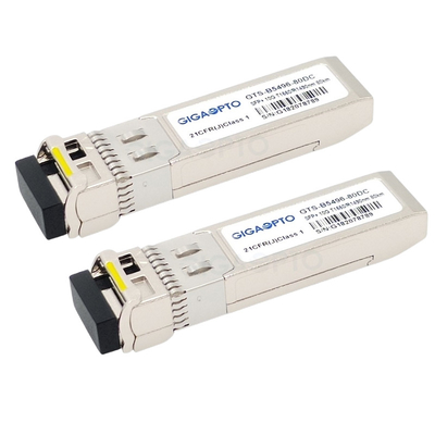 Transceivery 10G BIDI ZR kompatybilne z Cisco dla SMF SFP-10G-BX80D
