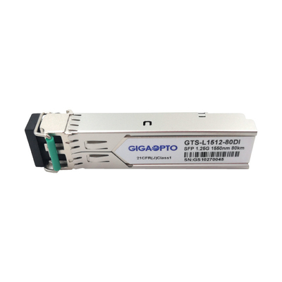 1000BASE-ZX 1.25G SFP 1550nm 80km Przemysłowy moduł nadawczo-odbiorczy LC SMF DOM 80 km