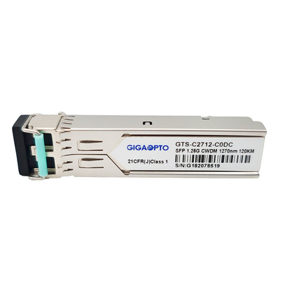 Moduł nadawczo-odbiorczy Duplex SFP 1.25G 1000BASE CWDM 1270 1610nm 120km LC SMF DOM