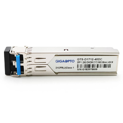 1.25G SFP 100GHz 1000BASE-DWDM C17~C61 40km DOM Duplex LC SMF moduł nadawczo-odbiorczy