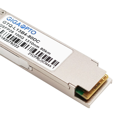 100GBASE ZR4 QSFP28 80 km 1310nm DOM Duplex LC SMF optyczny moduł nadawczo-odbiorczy