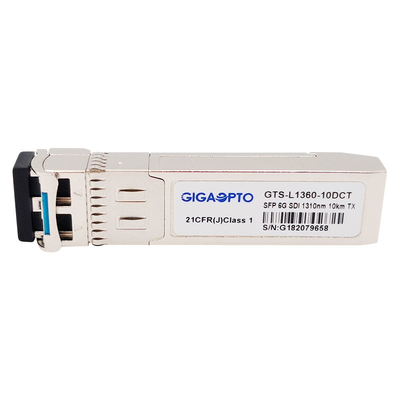 Moduły pojedynczego nadajnika 6G SDI SMPTE SFP 1310nm 10 km SMF LC MSA
