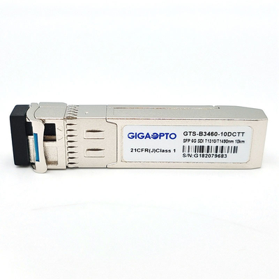 6G SDI SMPTE SFP TX1310nm TX1490nm 10 km SMF BIDI LC Podwójne moduły nadajników Non-MSA