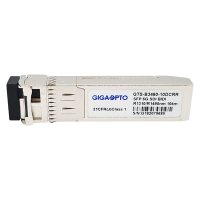 6G SDI SMPTE SFP RX1310nm RX1490nm PIN 10km SMF BIDI LC Podwójny moduł odbiorników Non-MSA