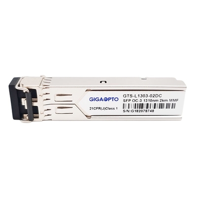 OC-3/STM-1 SR-0 155Mbps 1310nm MMF 2km Moduł nadawczo-odbiorczy SFP Duplex LC DOM