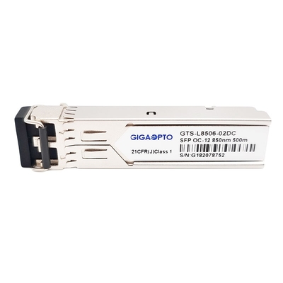622Mbps SFP OC-12/STM-4 SR-0 850nm 500m Moduł nadawczo-odbiorczy MMF DOM Duplex LC