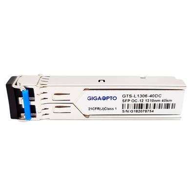 622Mbps OC-12/STM-4 LR-1 SFP 1310nm 40km Moduł nadawczo-odbiorczy SDH/SONET LC SMF DOM