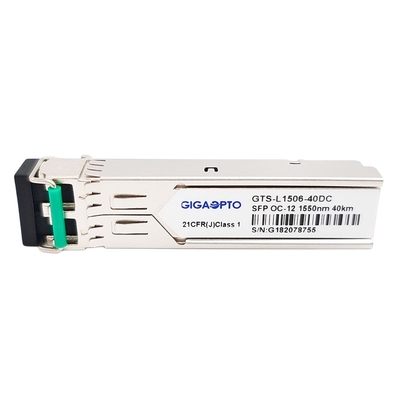 OC-12/STM-4 622Mbps 1550nm 40km Moduł nadawczo-odbiorczy SFP SMF DOM Duplex LC