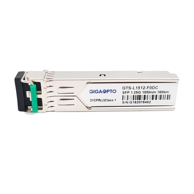 Optyczny moduł nadawczo-odbiorczy 1.25G SFP 1550nm 160km 1000BASE ZX SMF Duplex LC DOM
