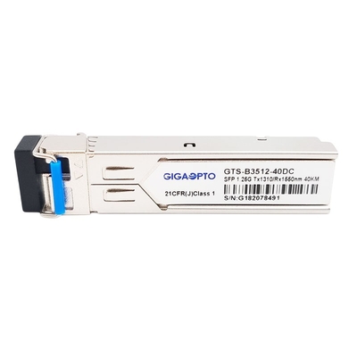 Moduł nadawczo-odbiorczy SMF LC DOM 1000BASE BX 1,25G BIDI TX1310nm RX1550nm SFP 40km