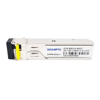 1000BASE BX 1.25G BiDi SFP Transceiver TX1550nm SFP 1.25G 1310nm 40km Moduł LC SMF DOM