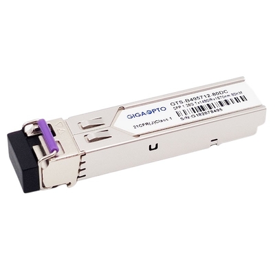 Moduł 1.25G BiDi SFP 1000BASE BX TX1490nm RX1570nm 80 km Moduł nadawczo-odbiorczy SMF DOM LC