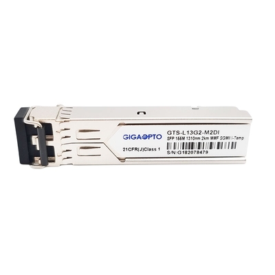 Optyczny moduł nadawczo-odbiorczy 100BASE FX SFP do Gigabit Ethernet 2 km 155 Mb / s 1310nm Duplex Fibre Transceiver