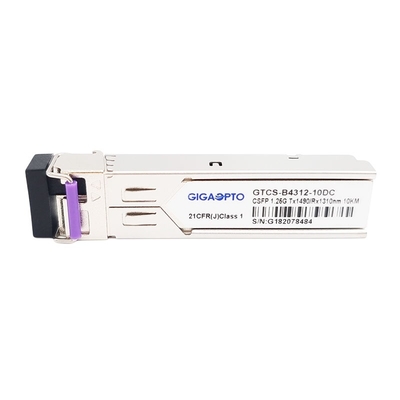 2-kanałowy optyczny transceiver 1000BASE BX BiDi SFP TX1490nm RX1310nm 10 km Moduł SMF LC