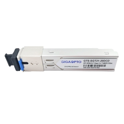20KM OLT GPON SFP Transceiver klasy C++ 1490nm TX 1310nm RX SC UPC DDM