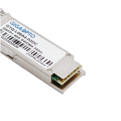 40GBASE SWDM4 QSFP+ 850nm ~ 940nm MMF Transceiver optyczny 350m DOM Duplex LC