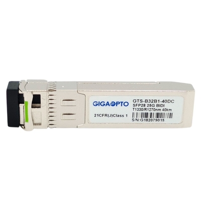 Moduł nadawczo-odbiorczy 25GBASE SFP28 1310nm TX 1270nm RX 40km SMF Simplex LC DOM