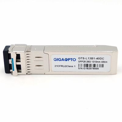 25GBASE ER SFP28 Transceiver optyczny 1310n 40-kilometrowy moduł optyczny EML APD SMF LC DOM