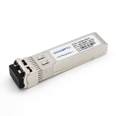 Przestrajalny 50GHz Step 10G DWDM C-band SFP+ SMF Transceiver 80km 1563,86nm-1528,77nm LC DOM