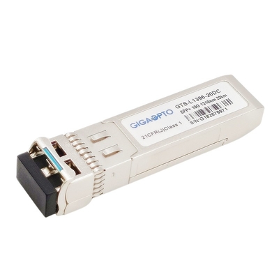 SFP + 10G ELR Światłowód jednomodowy SMF 20-kilometrowy optyczny moduł nadawczo-odbiorczy 1310nm LC DDM