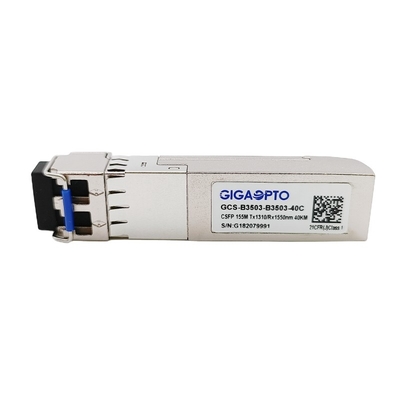 2 włókna 100Base CSFP BIDI EX TX 1310nm RX 1550nm Transceiver LC 40km DOM