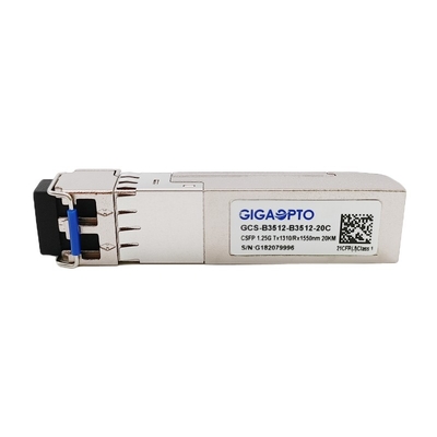 Podwójny moduł nadawczo-odbiorczy 1G BIDI CSFP LX 1310nm TX 1550 nm RX SMF 20km
