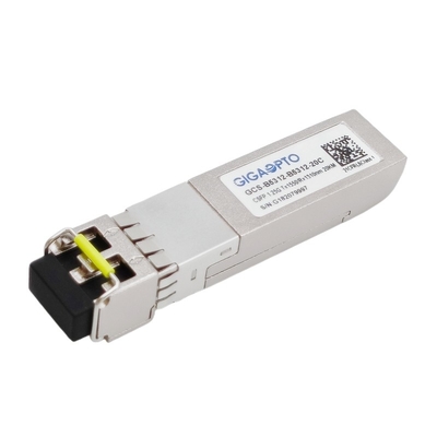 Podwójny 1.25G BIDI CSFP Transceiver LX TX1550nm RX1310nm SMF 20km Moduł Sfp Single Fibre