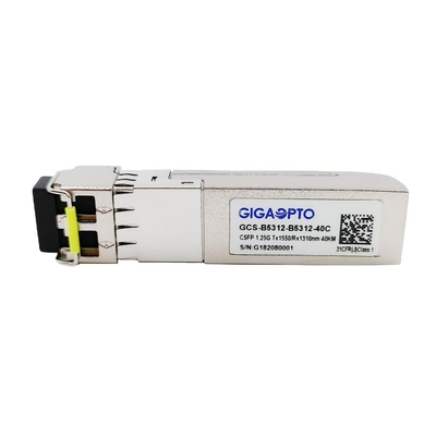 1000BASE CSFP Podwójny transceiver BIDI 40km TX1550 RX1310 SM LC DOM