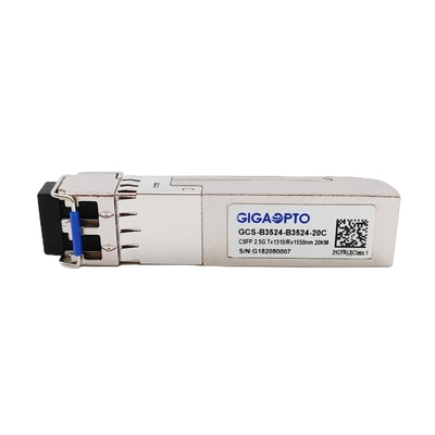 Dual Fibre 2.5Gbps CSFP BIDI Transceiver optyczny TX1310 RX1550 LC 20km DOM