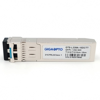 Non MSA 12G-SDI Video SFP 1310nm Podwójny moduł nadajnika optycznego 10 km LC DOM