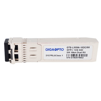 Moduł podwójnego odbiornika 12G-SDI SFP+ 10 km LC DOM Bez pinów MSA