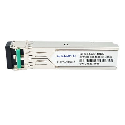 SMPTE 3G-SDI SFP 1550nm 40-kilometrowy optyczny moduł nadawczo-odbiorczy MSA DDMI