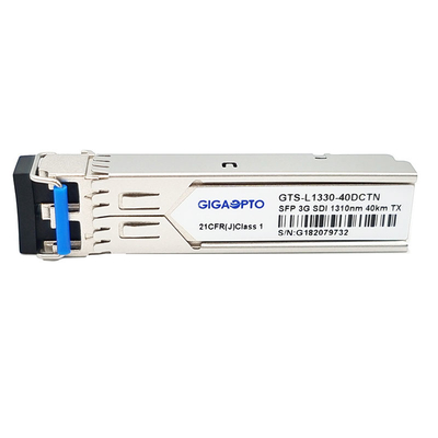 Non MSA Pinout 3Gbps Transceiver wideo SFP Nadajnik optyczny 1310nm 40km dla SD HD / 3G SDI