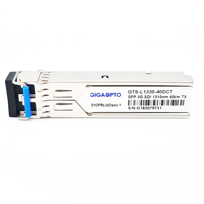 HD SDI SD SDI 3G SDI Transceiver wideo SFP TX1310nm Pojedynczy nadajnik optyczny 10 km LC DOM MSA dla SD / HD / 3G SDI