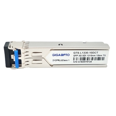 SD SDI 3G SDI SFP Video TX1310nm Pojedynczy nadajnik optyczny 10 km LC DOM MSA Dla SD HD 3G SDI