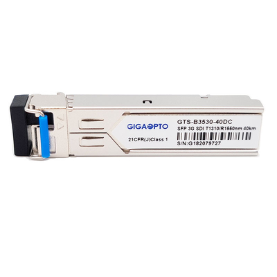 SD HD 3G SDI Video Transceiver SFP BIDI LC TX1310nm RX1550nm 40-kilometrowy moduł nadawczo-odbiorczy MSA
