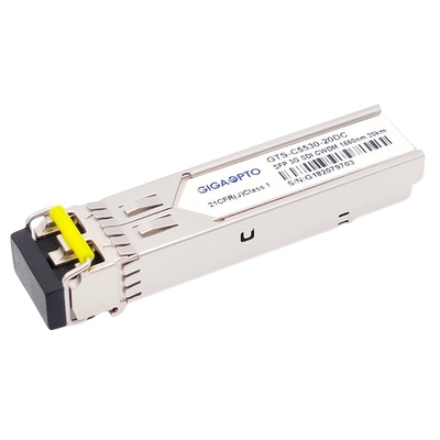 Moduł nadawczo-odbiorczy 3G SDI HD CWDM SFP 1270 ~ 1610nm Kanał 20KM LC DOM MSA Pin-Out