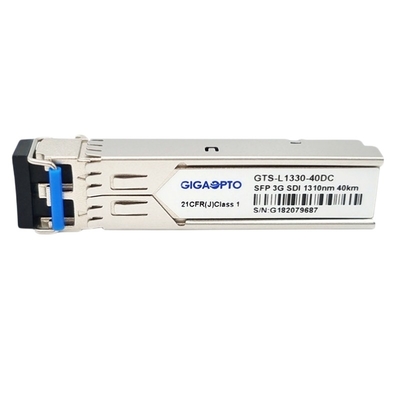MSA 3G SD HD 3G SDI SFP Transceiver 1310nm 40KM DFB PIN optyczne moduły nadawczo-odbiorcze Dual LC DOM
