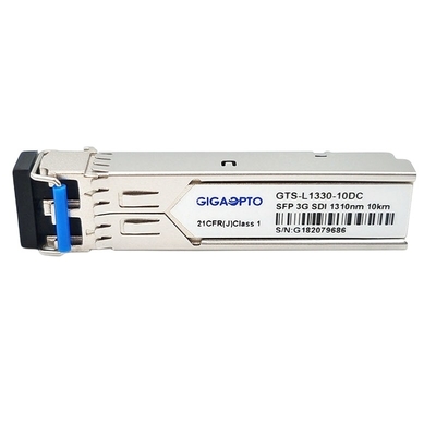 3G SDI SMPTE Video SFP 1310nm 10 km Moduły nadawczo-odbiorcze SMF Duplex LC DOM MSA Pinout