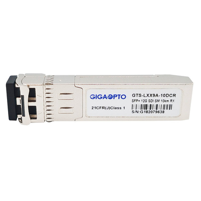 MSA 12G SDI Video SFP 1310nm 10 km pojedynczy moduł odbiornika optycznego dla 12G 6G 3G HD SD-SD