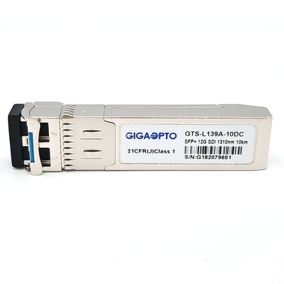 12G SDI SMPTE Video Patologiczny wzór 1310nm 10km DDM SFP + LC SMF Moduł nadawczo-odbiorczy MSA HD / SD-SDI