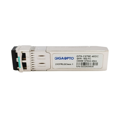 16G SFP + CWDM 1270nm-1610nm 40-kilometrowy moduł nadawczo-odbiorczy Fibre Channel SMF