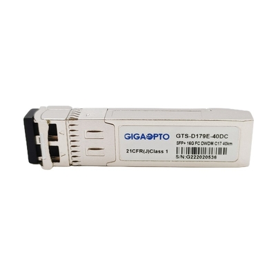 16G FC DWDM SFP + 40-kilometrowy moduł nadawczo-odbiorczy LC DOM