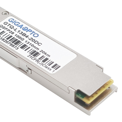 100G eLR4 20 km 4WDM QSFP28 optyczny moduł nadawczo-odbiorczy z podwójnym CDR