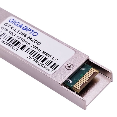 10G XFP LRM Optyczny moduł nadawczo-odbiorczy FP 1310nm MMF 220m ponad OM3 MMF DOM