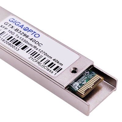 XFP BIDI ER40 10 Gb / s Światłowodowy moduł nadawczo-odbiorczy 1330nm / 1270nm 40km DOM