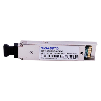 Moduł światłowodowy 10 Gb / s XFP WDM ER60 Ethernet 1330nm / 1270nm 60 km DOM
