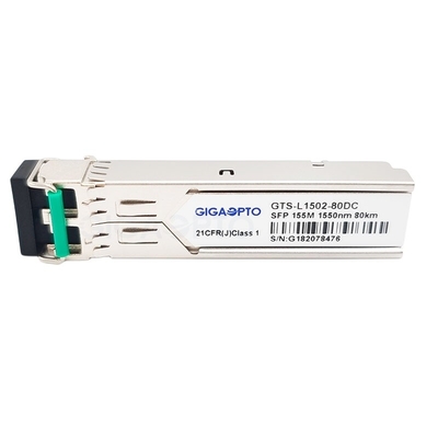 LC DOM 1550nm Transceiver Cisco SFP 155 Mb / s 80 km dla SMF GLC-FE-100ZX